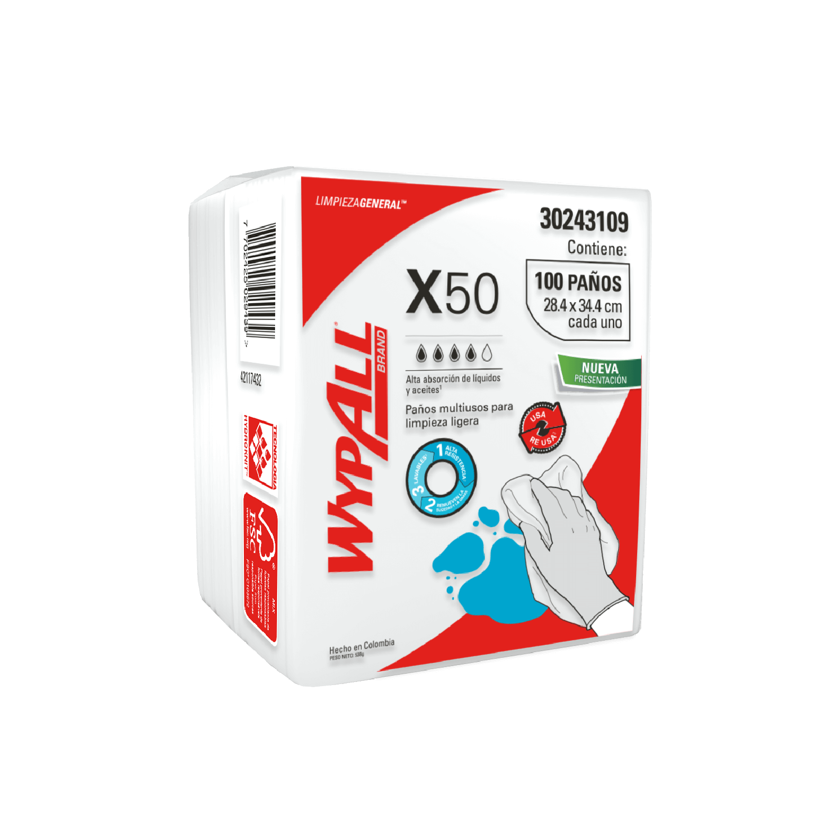 Paños de Limpieza X60 - Pre Doblados