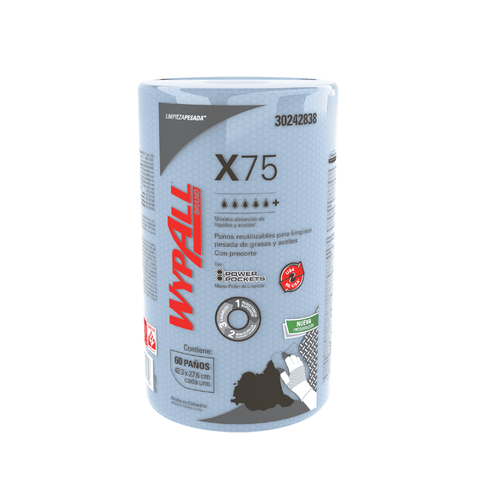 Paños de Limpieza X75 - Rollo